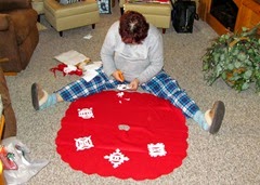 1411201 Nov 24 Barb Making Tree Skirt