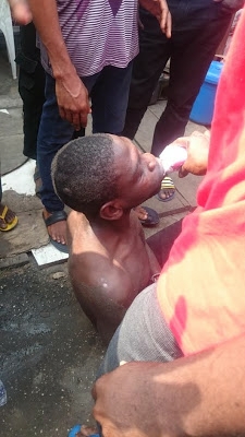 Oboy!! Thieves Offered Yogurt After Thoroughly Beaten By Mob (PHOTOS)
