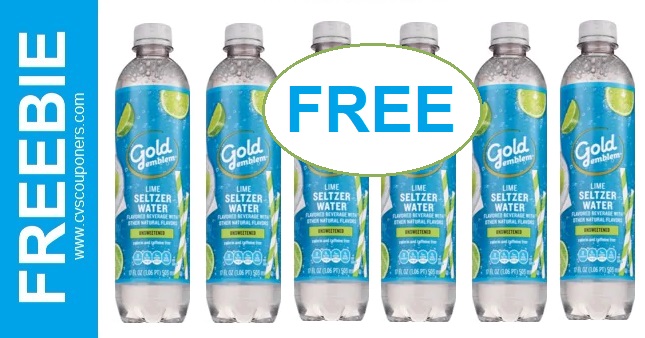 FREE Gold Emblem Sparkling Water at CVS 714-720