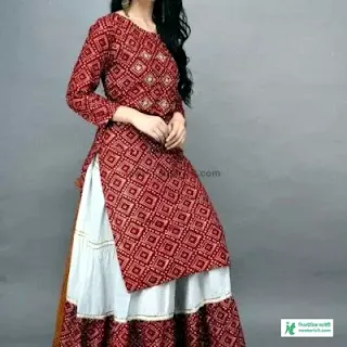 Cotton Kurti Designs - Girls Kurti Designs 2023 - Kurti Collection Images - Ladies Kurti Designs - stylish kurti design - NeotericIT.com - Image no 2