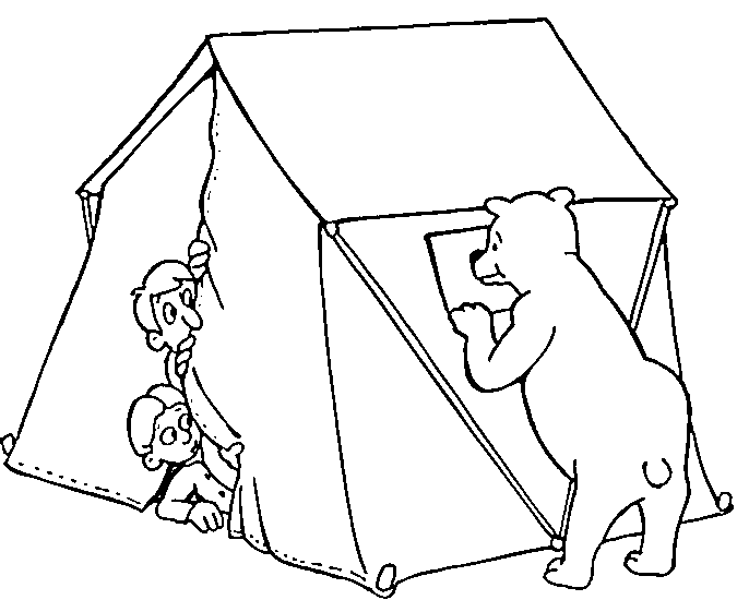 Camping coloring pages title=