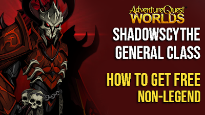 Cara Dapat Shadowscythe General Class Gratis AQW