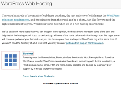 raccomandato da wordoress recensione bluehost