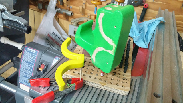 Handmade Wooden Toy Car - Bad Bob's Motors Coupe - Green - Yellow