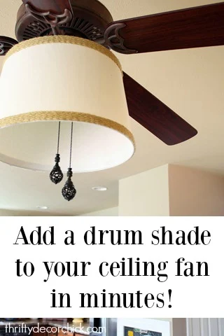 add lamp shade to ceiling fan