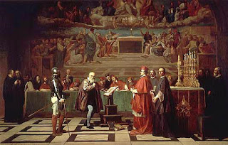 Галилео Галилей перед судом инквизиции в Ватикане, 1633. Художник Жозеф-Николя Робер-Флёри, 1847