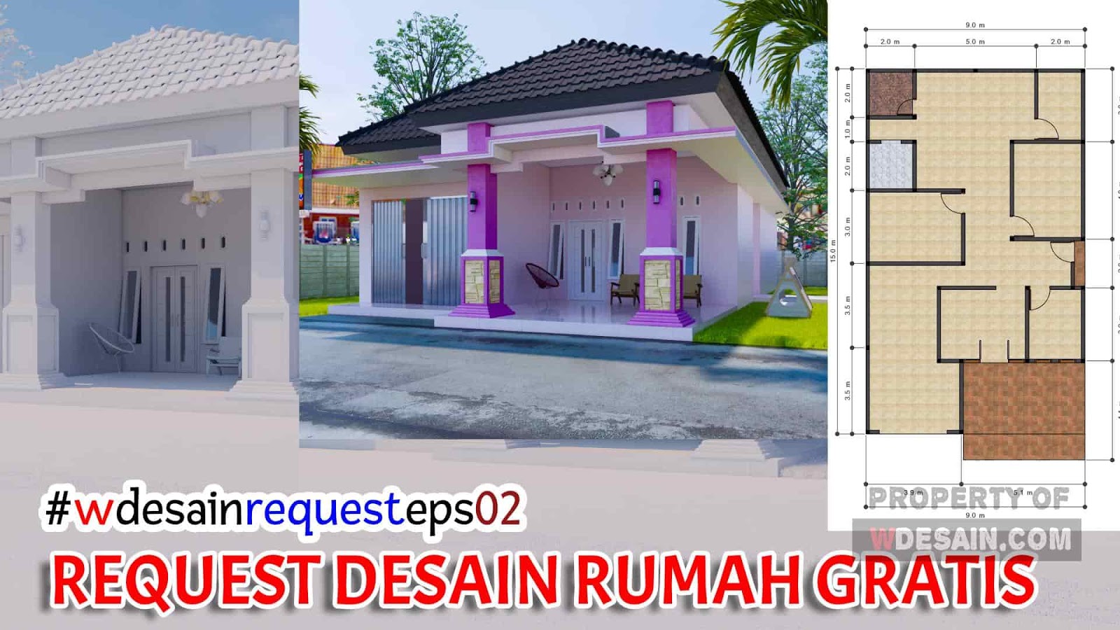 Desain Rumah Minimalis 3 Kamar 1 Mushola Dan Toko DESAIN RUMAH MINIMALIS