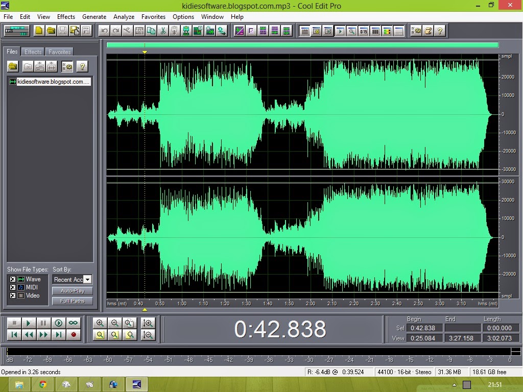 SERVISAN Cool  Edit Pro  2 1 MEGA Editor de Audio 