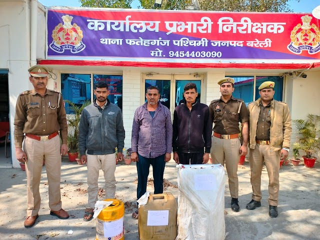 ट्रक से डीजल चोरी करने वाले आरोपियों को गिरफ्तार कर पुलिस ने भेजा जेल