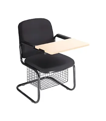Student Chairs with folding Writing Pads and with Book Shelf