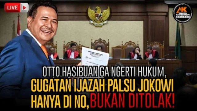 Terkait Ijazah Palsu Jokowi, Pernyataan Otto Tak Berdasar Hukum: 'Asal Bapak Senang'