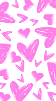 preppy pink heart wallpaper