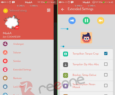 BBM Mod RedGrey v4.2.2 Apk v2.13.0.26