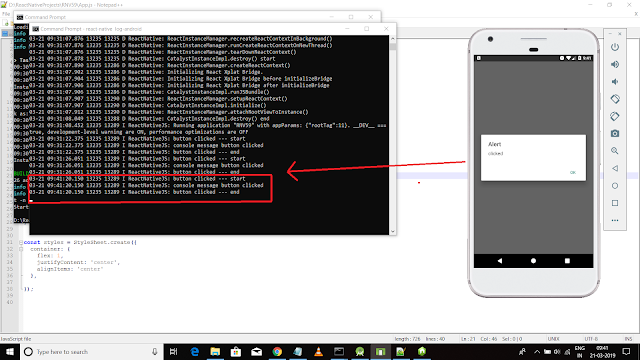 Debug React Native Android or iOS App Using Console log