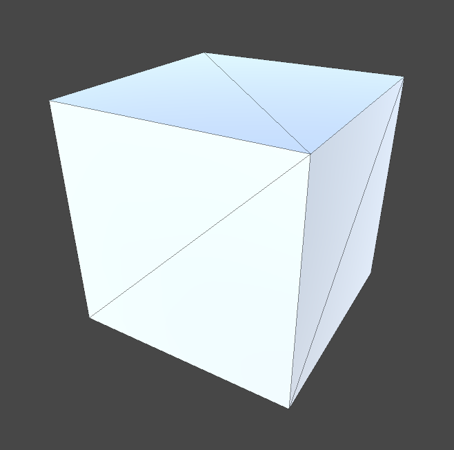 ゆにすち（「Cube」の１面も実は２つの三角形で構成されます）