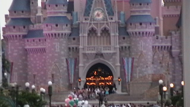 walt disney world castle fireworks. during the fireworks show.