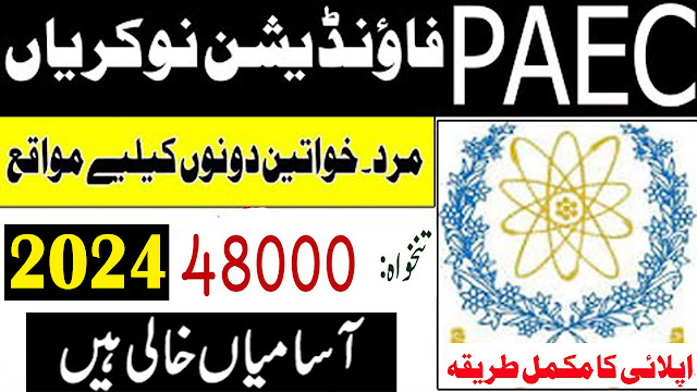 PAEC Foundation Latest Jobs 2024