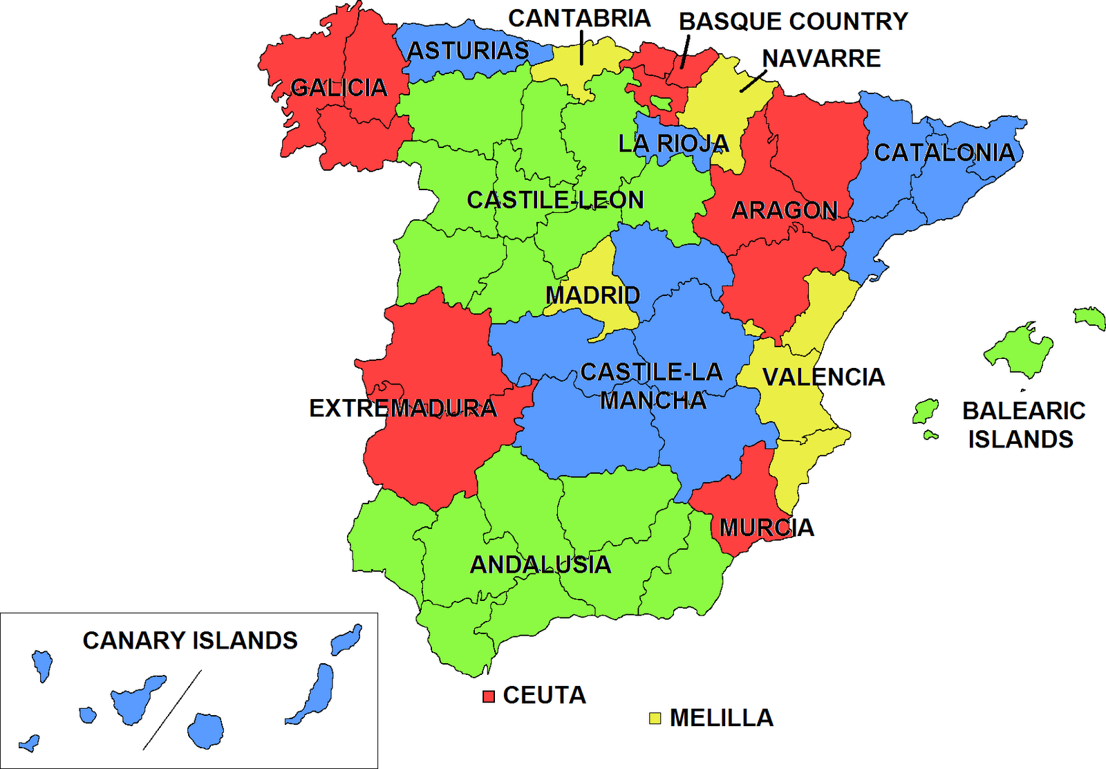 Norte De Espana Mapa