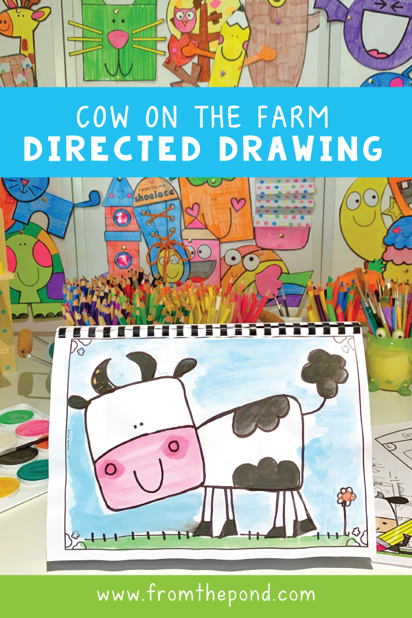 Cow Directed Drawing Art Projects For Kids