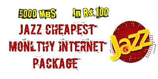 Jazz Internet Cheap Monthly Package