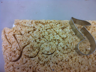 Music Note Cookie cutter rice krispie treat