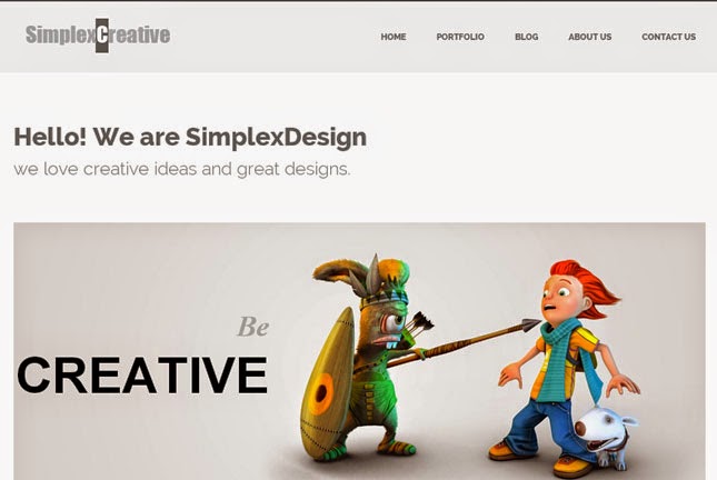 Simplex Creative Responsive Blogger Template