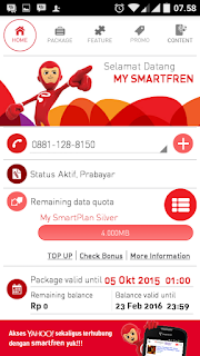 Cara Membeli Paket Smartplan Limitless dengan Aplikasi My Smartfren