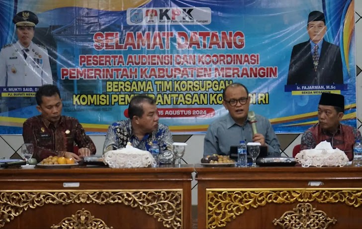 Pemkab Merangin Laksanakan Audiensi dan Koordinasi dengan KPK