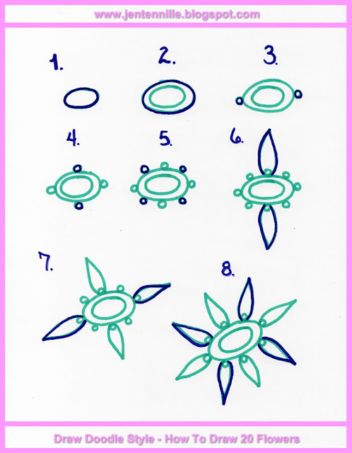 Mod Flower Doodle Flower Art Lesson