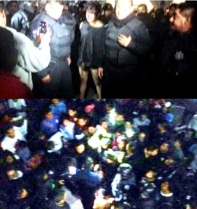 Policía municipal de Cholula evita linchamiento de presunto delincuente