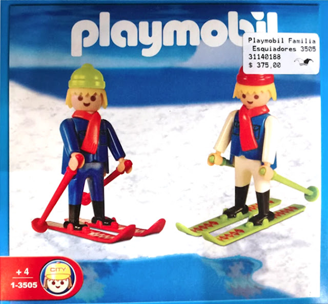 Pareja de esquiadores - 1-3505 (Playmobil - Antex - Argentina)