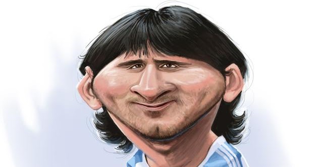 Tekening Van Messi - Lionel Messi Van Szena Sports Cartoon ...