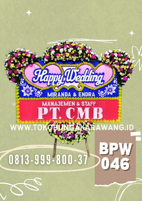 BUNGA PAPAN WEDDING KARAWANG