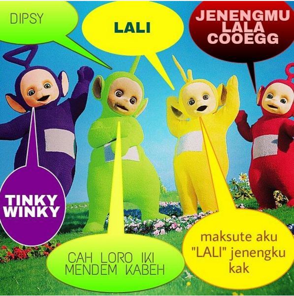 Kumpulan Meme Lucu Teletubbies Yang Salah Sebut Nama