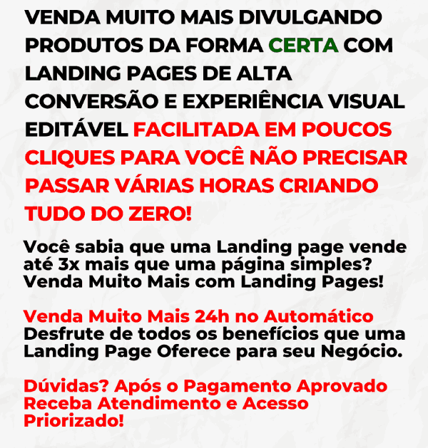 Landing Page Shopify Canva Editável Wordpress Dropshipping Produtos Brasil