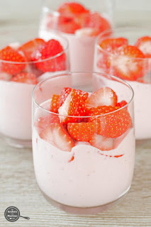 Aardbeienmousse