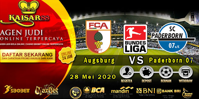 Perdiksi Bola Terpercaya Liga Bundesliga Augsburg vs Paderborn 07 28 Mei 2020