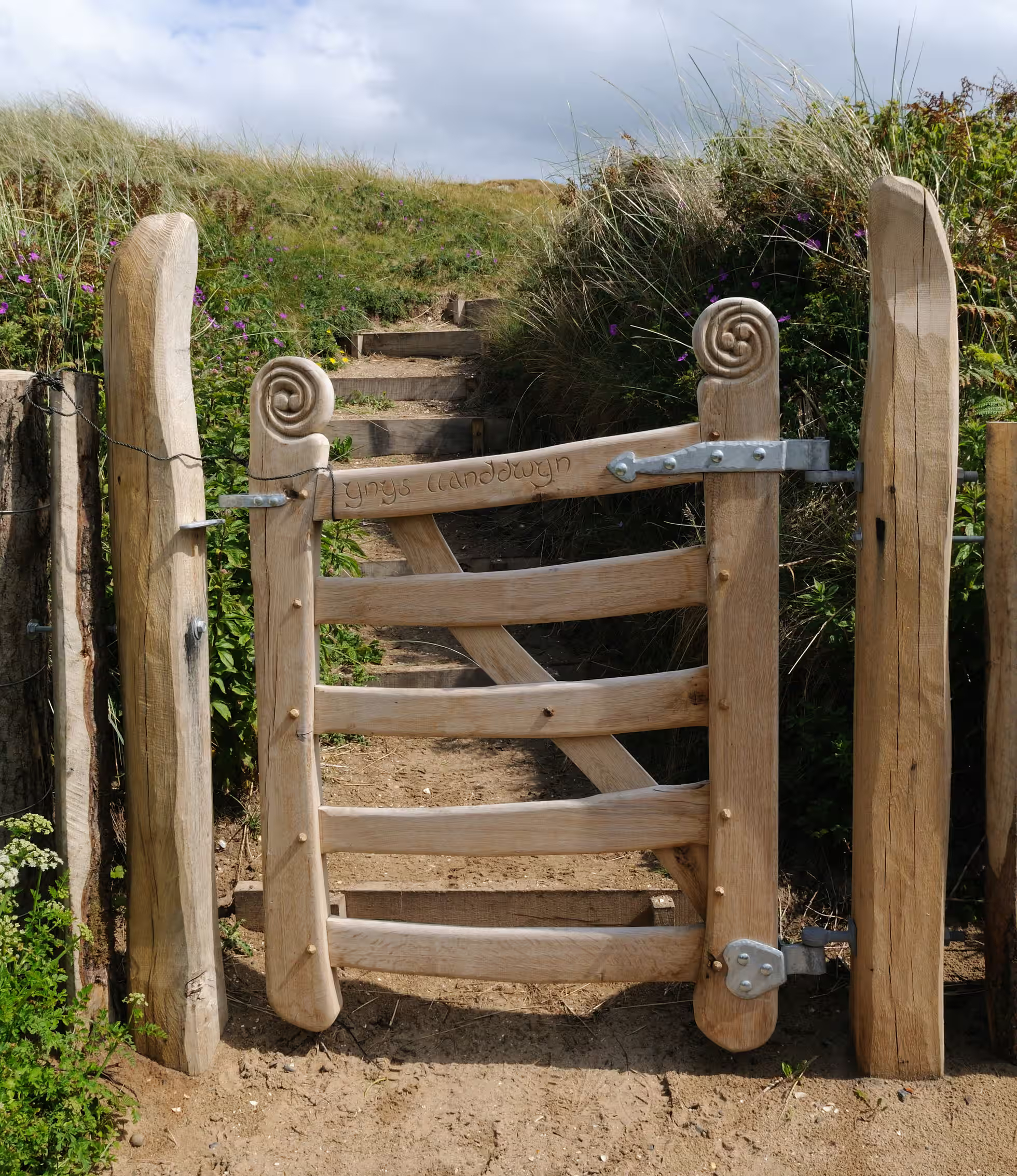 Another of the gatemaker’s creations nearby on the island. Photograph: Joan Gravell/Alamy
