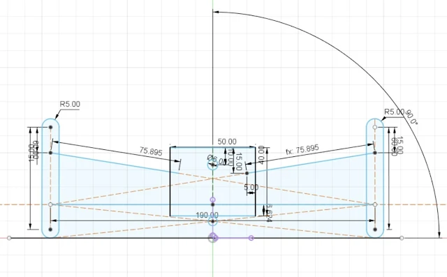 Fusion360で簡易的にロールセンターを作図