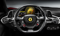 Ferrari 458 Italia interieur volant