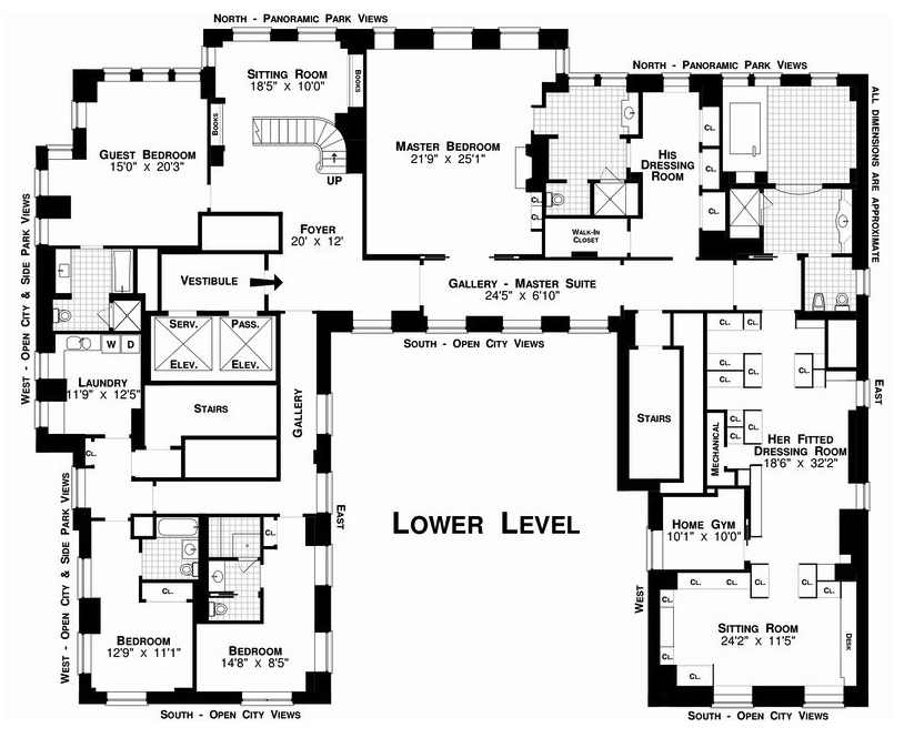 U-shaped Home Floor Plans