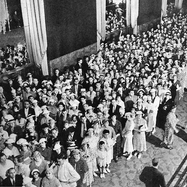 outside a 1930s cinema