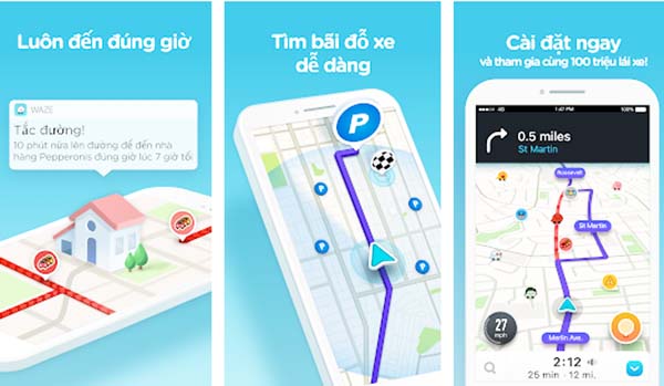 Ứng dụng Waze - GPS, Bản đồ, Cảnh báo giao thông a2