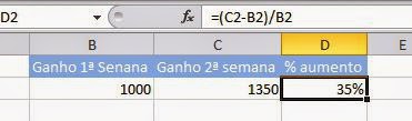 Como calcular porcentagens no Excel