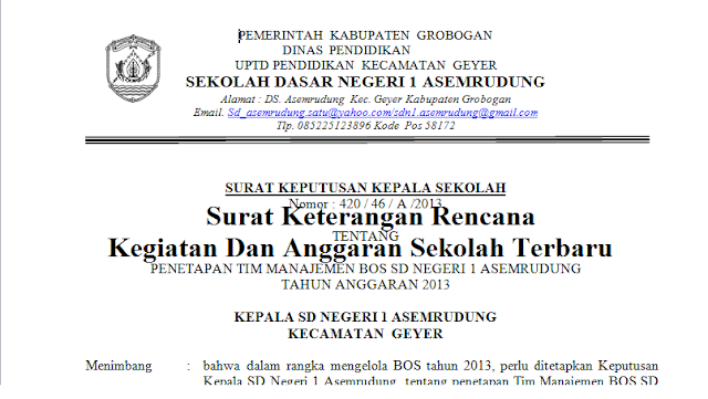 Download Contoh Surat Keterangan Rencana Kegiatan Dan 