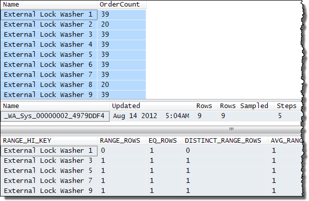 Matching records and statistics