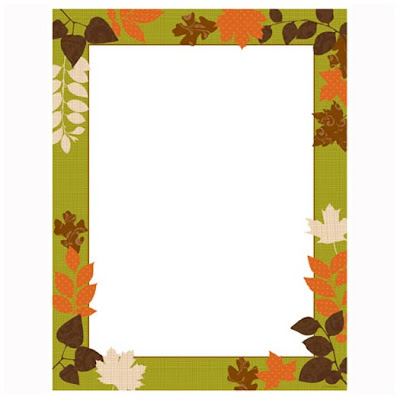 Patterned Leaves Autumn Fall Thanksgiving Computer Paper