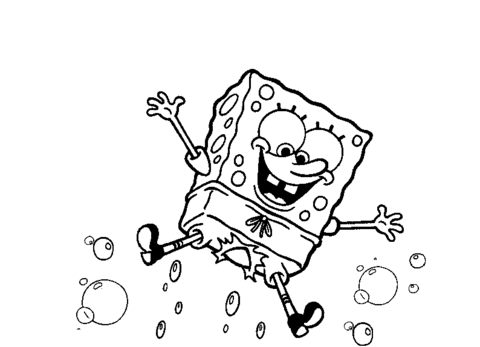 Sponge Bob Coloring Pages Free