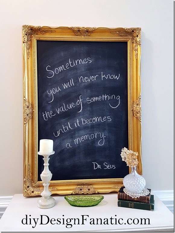 how to distress a framed chalkboard, framed chalkboard, distressed white chalkboard, cottage, cottages style, farmhouse, farmhouse style, diyDesignFanatic.com