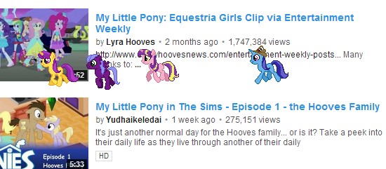 youtube ponies trick